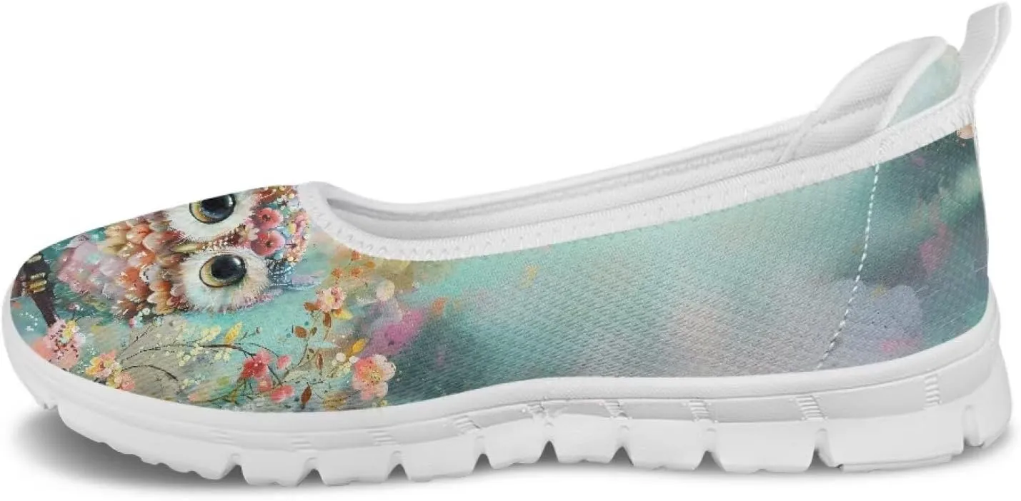 Women's Slip On Shoes Mesh Walking Flats Shoes Comfort Lightweight Casual Sneakers for Travel Date & Party White Sole Size 6-11