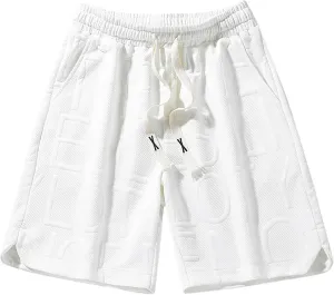Workout Shorts for Men Football Carrot Tactical Flared Button Champagne Running Shorts for Men Couples Lightweight