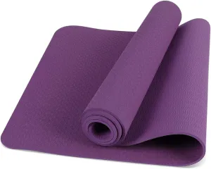 Yoga Mat, Eco-Friendly TPE Material, High-Density Non-Slip &Tear-Resistant, 72"x24" Extra Thick 0.24", Exercise & Workout Mat for Yoga, Pilates, and Fitness