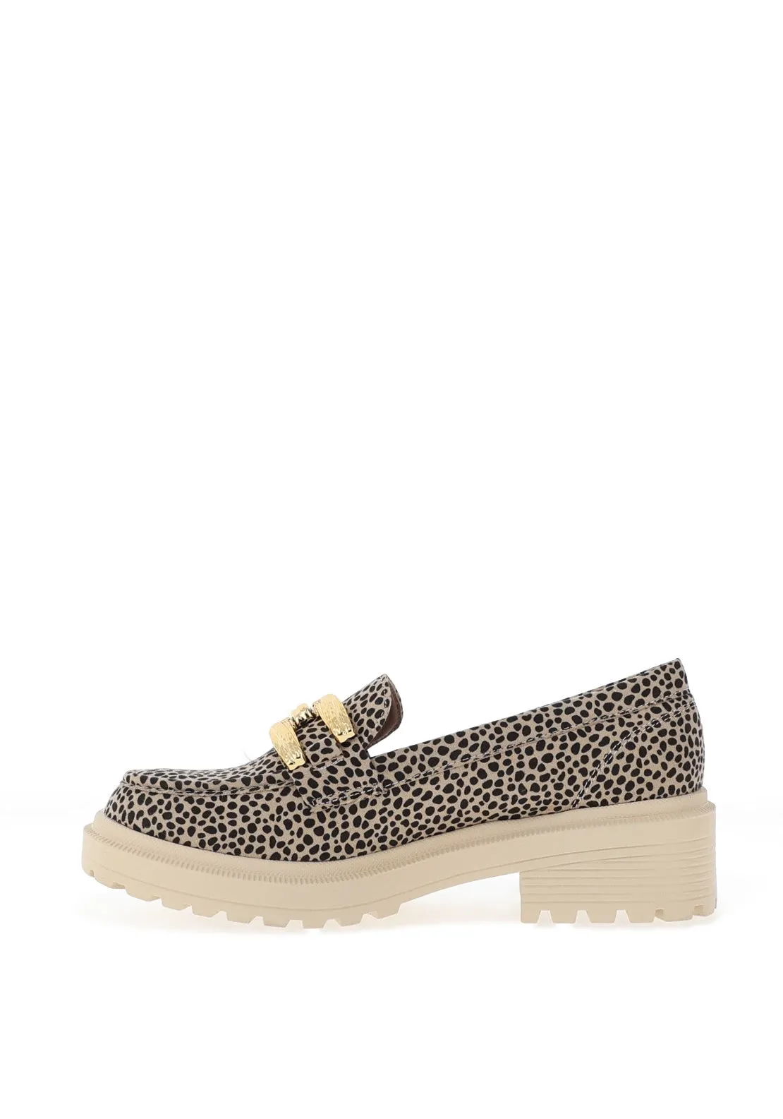 Zanni & Co. Chilin Kone Faux Suede Loafer, Cheetah