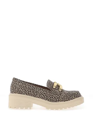 Zanni & Co. Chilin Kone Faux Suede Loafer, Cheetah