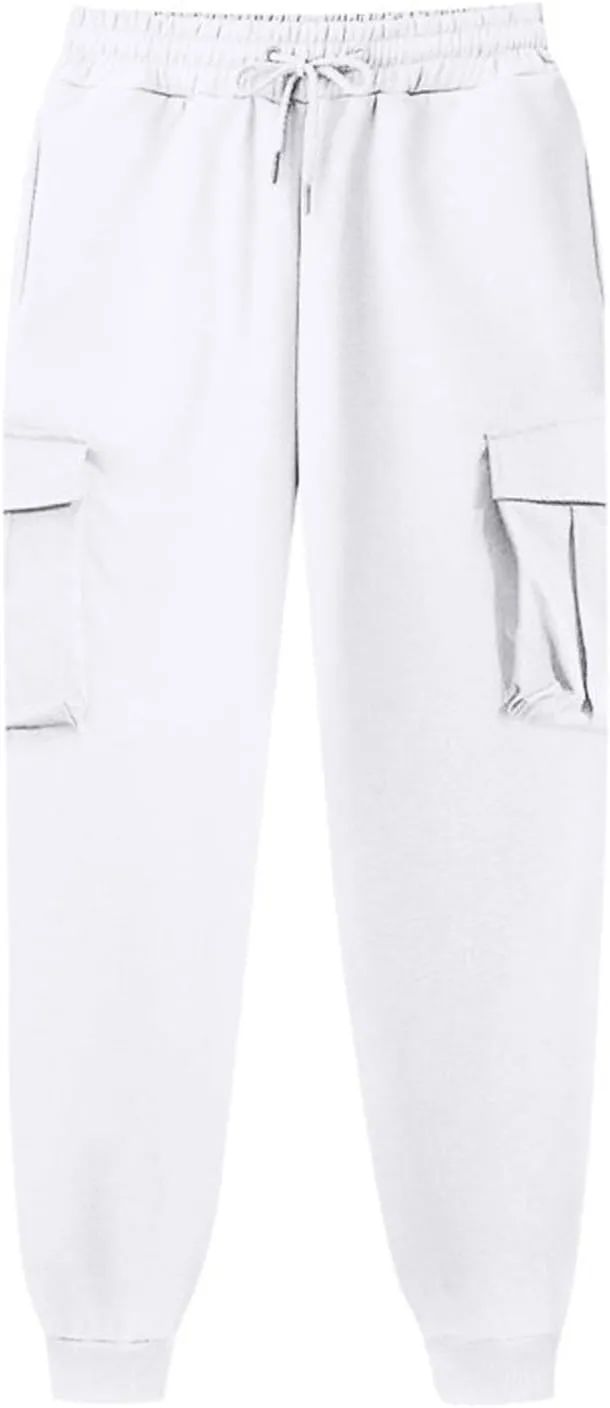 ZDRZK Womens Sweatpants Lace-Up Ankle Length Fleece Jogger Pants with Pockets Hiking Athletic Joggers Pants for Running