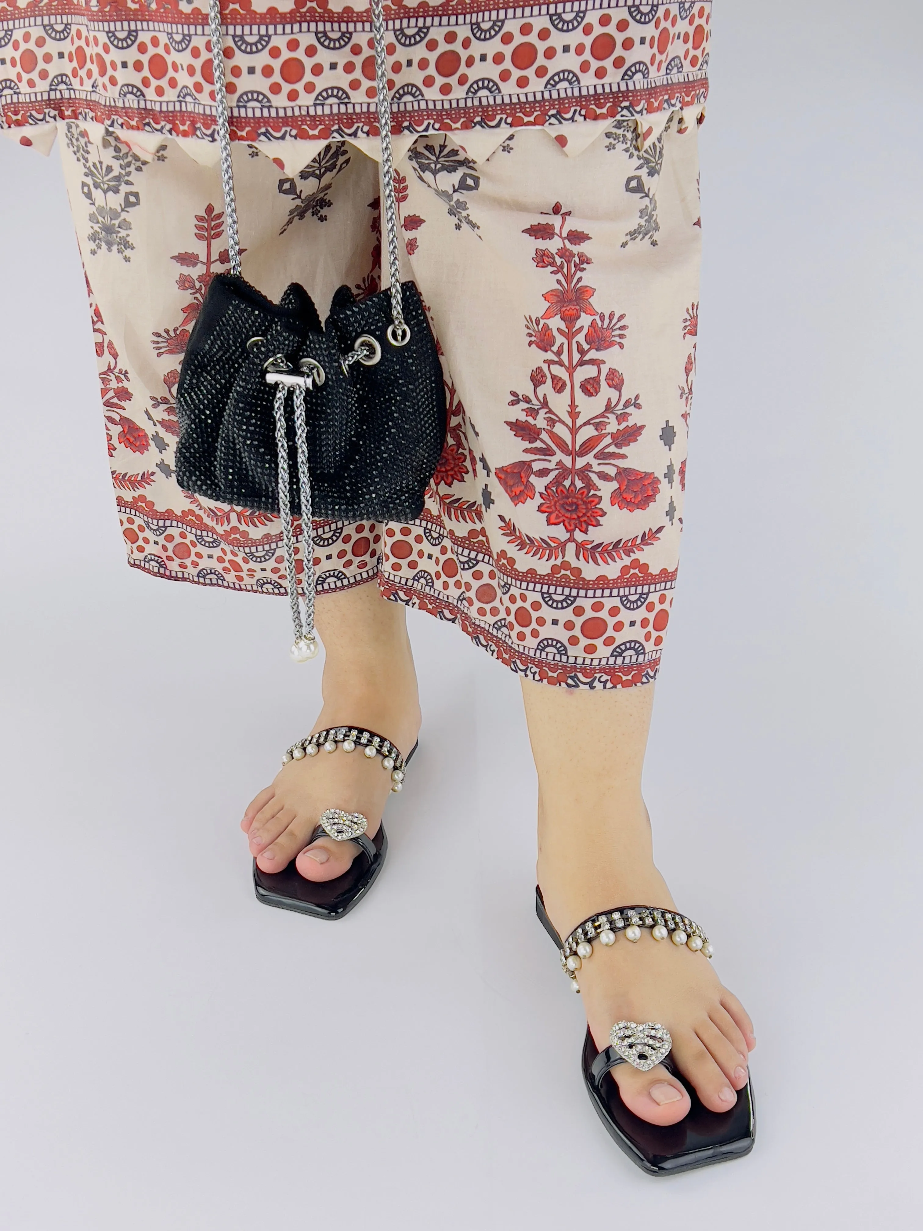 Zoe Black Square Toe Party Wear Slip-On Sandals0-11072